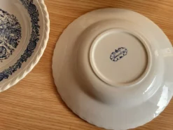 4 assiettes creuses faience anglaise beverley