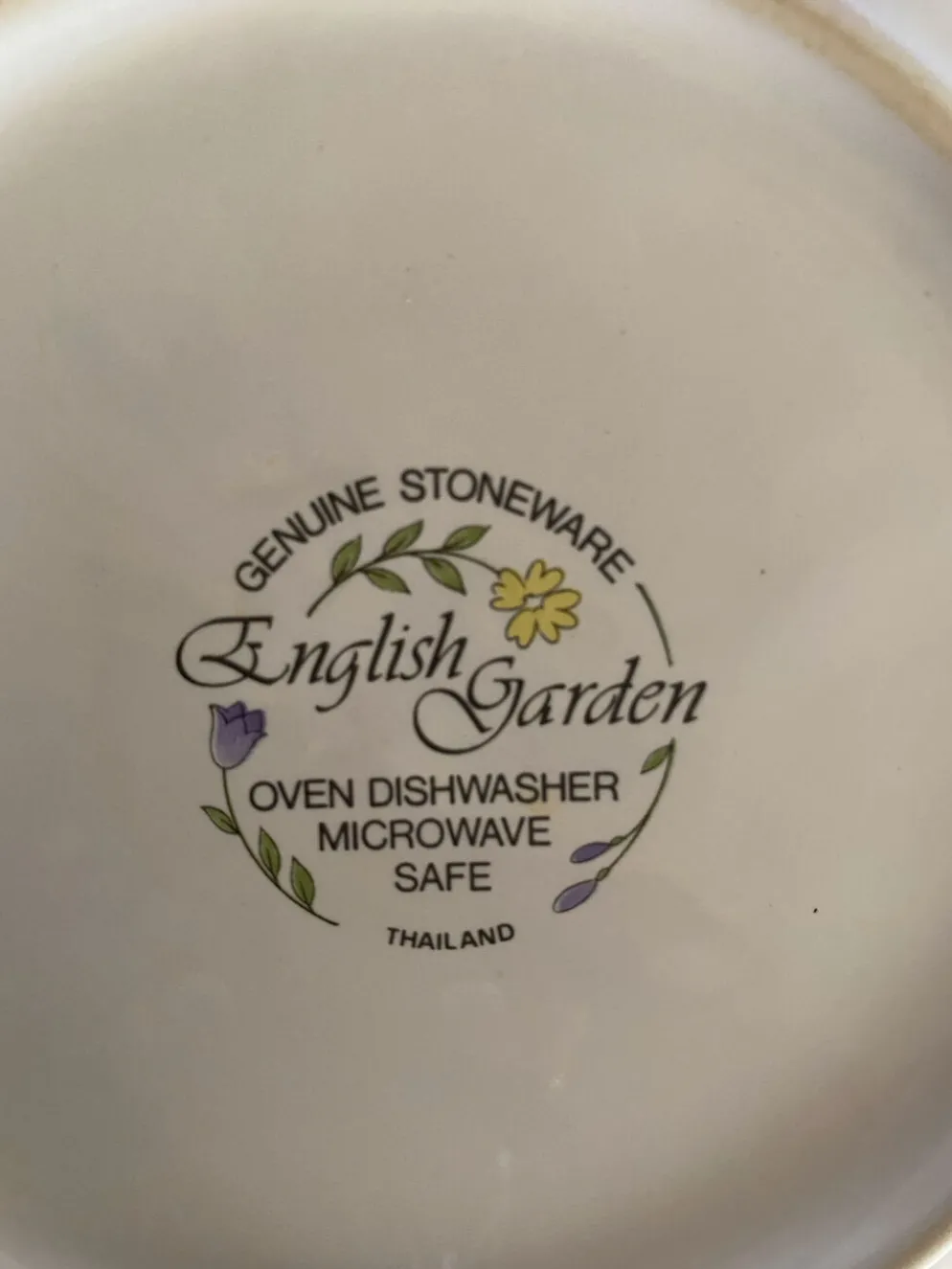 3 assiettes creuses fleuries English garden