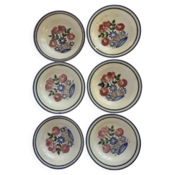 Assiettes creuses à fleurs