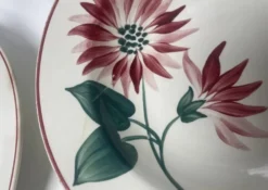 Assiettes creuses florale hbcm