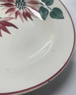 Assiettes creuses florale hbcm