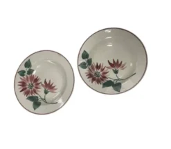 Assiettes creuses florale hbcm