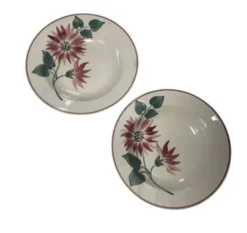 Assiettes creuses florale hbcm