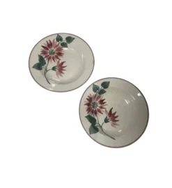 Assiettes creuses florale hbcm