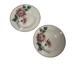 Assiettes creuses florale hbcm