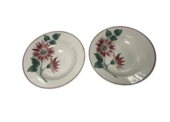 Assiettes creuses florale hbcm