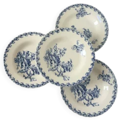 4 assiettes creuses Gien Chardons 260359