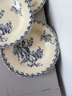 4 assiettes creuses Gien Chardons 260359