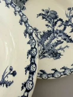 4 assiettes creuses Gien Chardons 260323