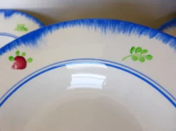 4 assiettes creuses Gien modèle Bagatelle 210746