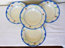4 assiettes creuses Gien modèle Bagatelle 210746