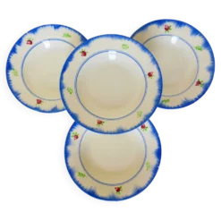 4 assiettes creuses Gien modèle Bagatelle 210746