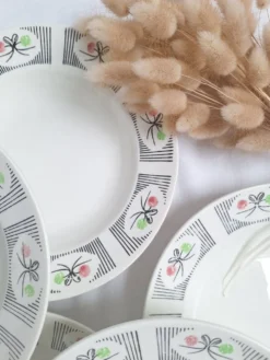Assiettes creuses Gien modèle Marie-José