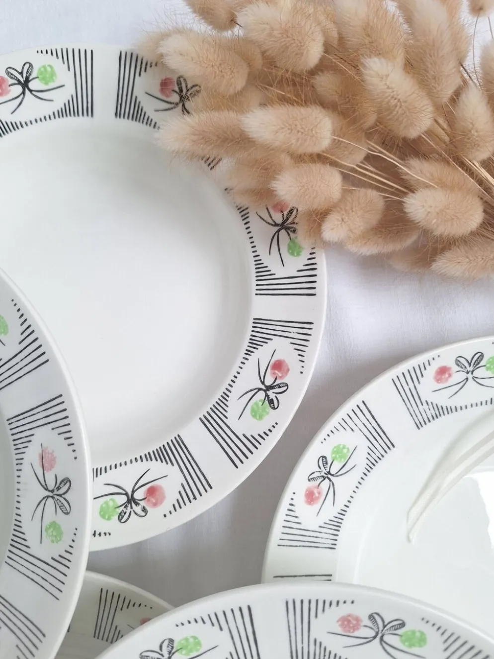 Assiettes creuses Gien modèle Marie-José