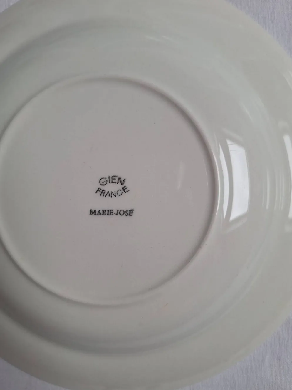 Assiettes creuses Gien modèle Marie-José