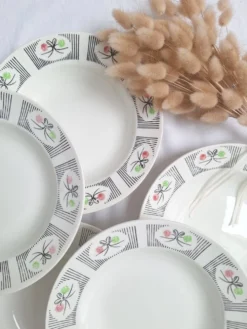 Assiettes creuses Gien modèle Marie-José