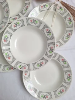 Assiettes creuses Gien modèle Marie-José
