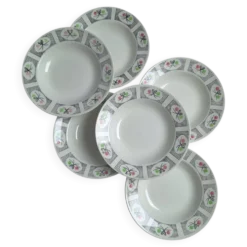 Assiettes creuses Gien modèle Marie-José