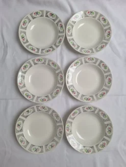 Assiettes creuses Gien modèle Marie-José