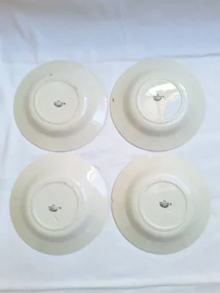 Assiettes creuses HBCM modèle Pauline orange et noir