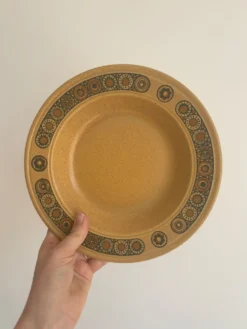 6 assiettes creuses Kiln Craft Bacchus | Grès anglais Staffordshire