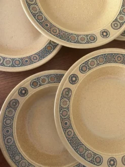 6 assiettes creuses Kiln Craft Bacchus | Grès anglais Staffordshire