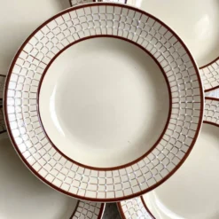 Assiettes creuses Longchamp Colmar , années 50