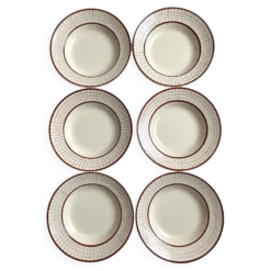 Assiettes creuses Longchamp Colmar , années 50