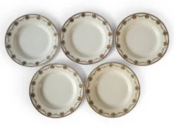 5 assiettes creuses Léon Graves Clairefontaine