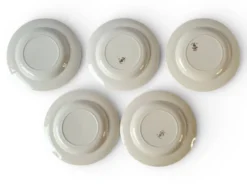 5 assiettes creuses Léon Graves Clairefontaine