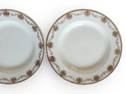 6 assiettes creuses Léon Graves Clairefontaine