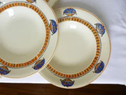 4 assiettes creuses Longwy 220626