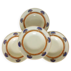 4 assiettes creuses Longwy 220626