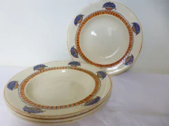 4 assiettes creuses Longwy 220626