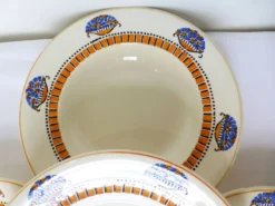 4 assiettes creuses Longwy 220626