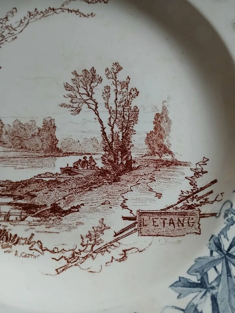 6 assiettes creuses "Louis XIII " Choisy le Roi