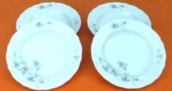 4 assiettes creuses Porcelaine Ancap Sona Verona Italy
