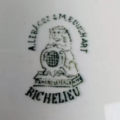 6 assiettes creuses Richelieu - Saint-Amand