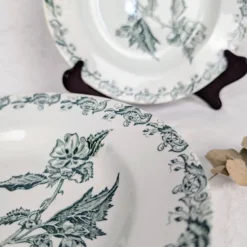 6 assiettes creuses Richelieu - Saint-Amand