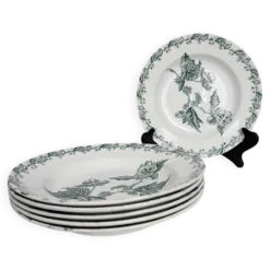 6 assiettes creuses Richelieu - Saint-Amand