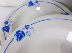 5 assiettes creuses Roselys modèle vigne 211251