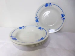5 assiettes creuses Roselys modèle vigne 211251