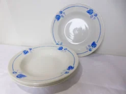 4 assiettes creuses Roselys modèle Vigne 211248