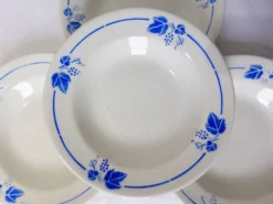 4 assiettes creuses Roselys modèle Vigne 211248