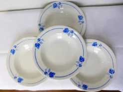 4 assiettes creuses Roselys modèle Vigne 211248