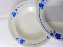 4 assiettes creuses Roselys modèle Vigne 211248