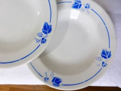 4 assiettes creuses Roselys modèle Vigne 211248