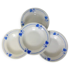 4 assiettes creuses Roselys modèle Vigne 211248