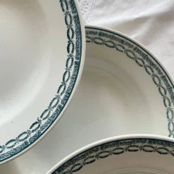 6 assiettes creuses Saint Amand