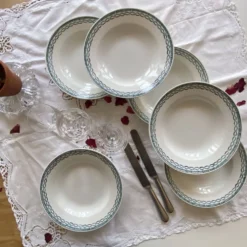 6 assiettes creuses Saint Amand